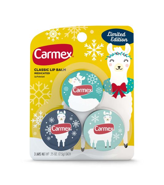 Carmex Classic LE Holiday2022 3PK Jars HR